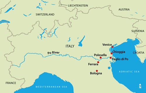 Po River Map